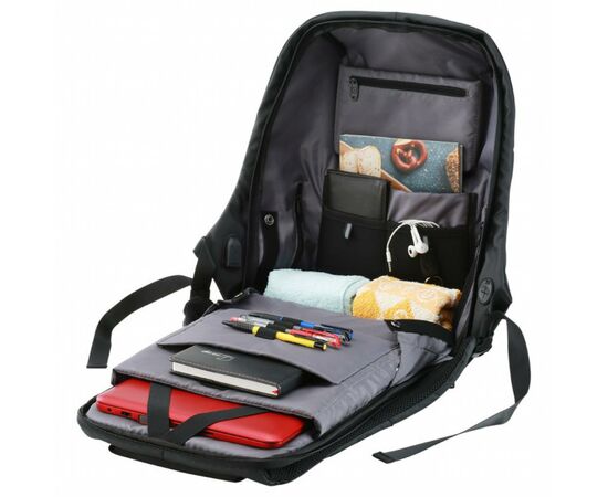 Рюкзак для ноутбука Canyon 15.6" BP-9 Anti-theft backpack, Black Anti-theft backpack (CNS-CBP5BB9), зображення 4 Рюкзак для ноутбука Canyon 15.6" BP-9 Anti-theft backpack, Black Anti-theft backpack (CNS-CBP5BB9), зображення 4