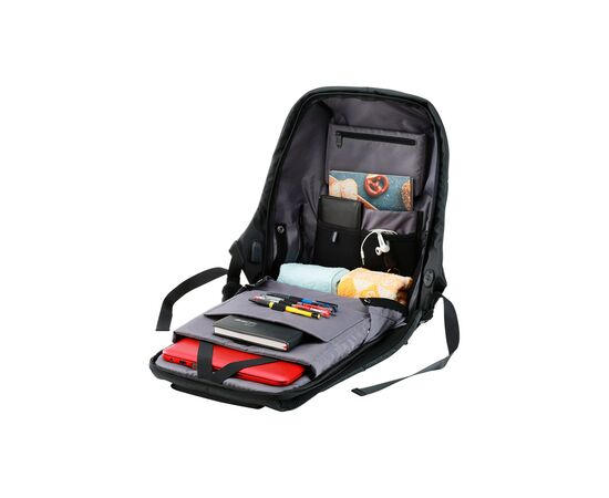 Рюкзак для ноутбука Canyon 15.6" BP-9 Anti-theft backpack, Black/Grey (CNS-CBP5BG9), зображення 4 Рюкзак для ноутбука Canyon 15.6" BP-9 Anti-theft backpack, Black/Grey (CNS-CBP5BG9), зображення 4