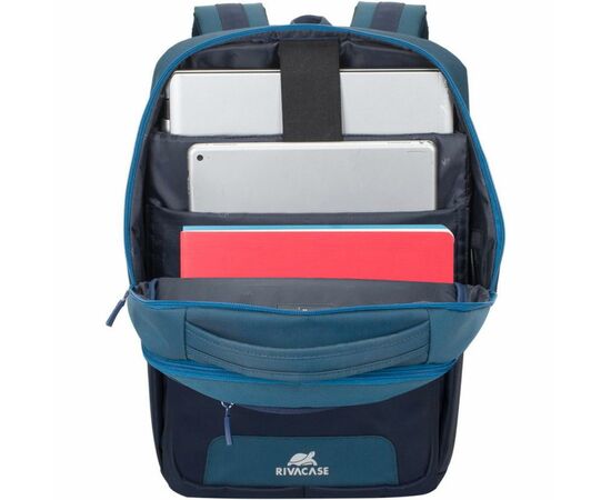 Рюкзак для ноутбука RivaCase 15.6" 7767 Steel blue/aquamarine (7767Steel blue/aquamarine), зображення 4 Рюкзак для ноутбука RivaCase 15.6" 7767 Steel blue/aquamarine (7767Steel blue/aquamarine), зображення 4