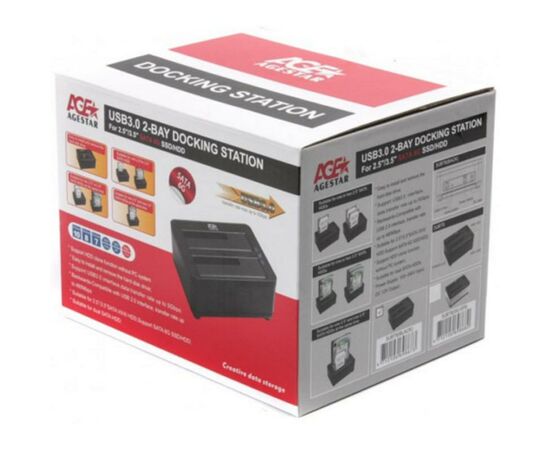 Док-станция AgeStar 3UBT8 (Black), изображение 5 Док-станция AgeStar 3UBT8 (Black), изображение 5