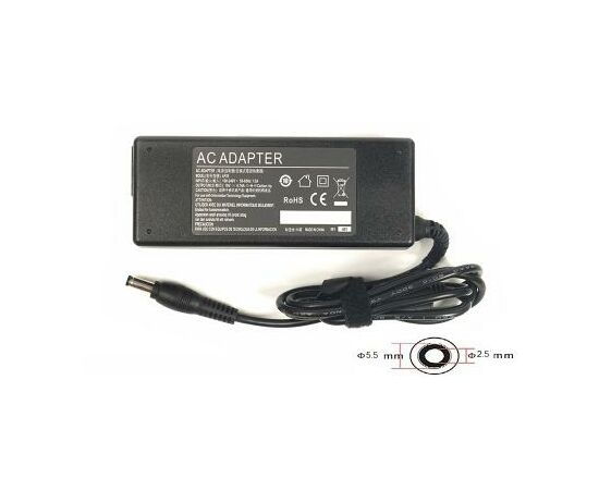 Блок питания к ноутбуку PowerPlant HP 220V, 19V 90W 4.74A (5.5*2.5) (HP90F5525)