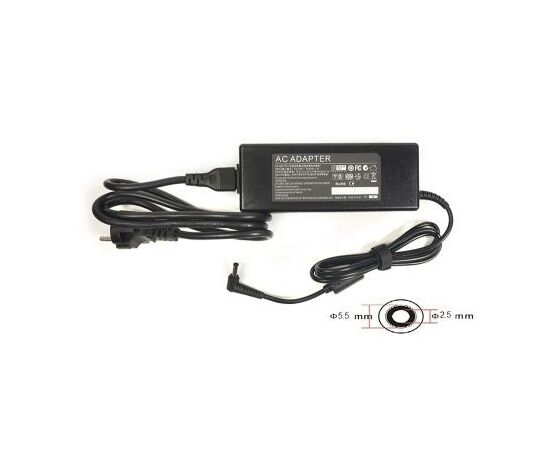 Блок питания к ноутбуку PowerPlant IBM/LENOVO 220V, 19.5V 120W 6.15A (5.5*2.5) (IB120G5525)