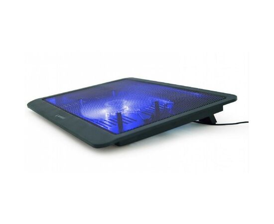 Подставка для ноутбука Gembird 15.6", 1x125 mm fan, black (NBS-1F15-03), изображение 3 Подставка для ноутбука Gembird 15.6", 1x125 mm fan, black (NBS-1F15-03), изображение 3