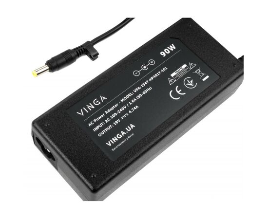 Блок питания к ноутбуку Vinga HP 90W 19V 4.74A разъем 4.8*1.7 (VPA-1947-HP4817-101), изображение 3 Блок питания к ноутбуку Vinga HP 90W 19V 4.74A разъем 4.8*1.7 (VPA-1947-HP4817-101), изображение 3