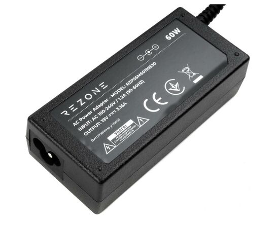 Блок питания к ноутбуку Rezone Samsung 60W 19V 3.16А разъем 5.5*3.0 (RZPSSM60195530), изображение 3 Блок питания к ноутбуку Rezone Samsung 60W 19V 3.16А разъем 5.5*3.0 (RZPSSM60195530), изображение 3