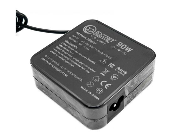 Блок живлення до ноутбуку Extradigital HP 19V, 4.74A, 90W (7.4x5.0) High Quality (PSH3885), зображення 2 Блок живлення до ноутбуку Extradigital HP 19V, 4.74A, 90W (7.4x5.0) High Quality (PSH3885), зображення 2