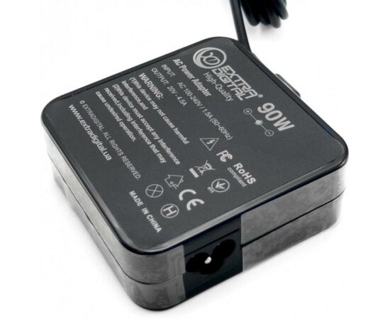 Блок питания к ноутбуку Extradigital Lenovo 20V, 4.5A, 90W (5.5x2.5) High Quality (PSL3866), изображение 2 Блок питания к ноутбуку Extradigital Lenovo 20V, 4.5A, 90W (5.5x2.5) High Quality (PSL3866), изображение 2