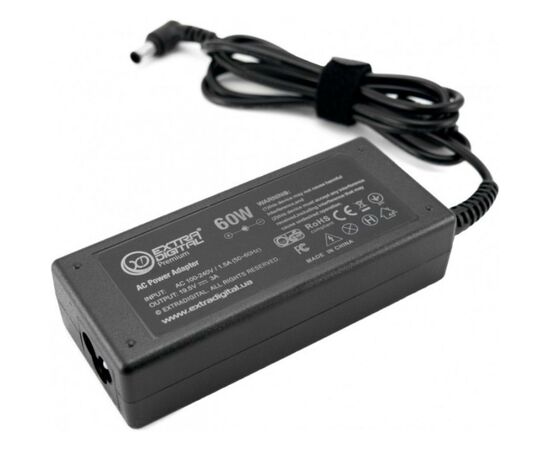 Блок питания к ноутбуку Extradigital Sony 19.5V, 3A, 60W (6.5x4.4) (PSS3874), изображение 2 Блок питания к ноутбуку Extradigital Sony 19.5V, 3A, 60W (6.5x4.4) (PSS3874), изображение 2