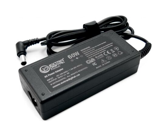 Блок питания к ноутбуку Extradigital Sony 19.5V, 3A, 60W (6.5x4.4) (PSS3874), изображение 3 Блок питания к ноутбуку Extradigital Sony 19.5V, 3A, 60W (6.5x4.4) (PSS3874), изображение 3