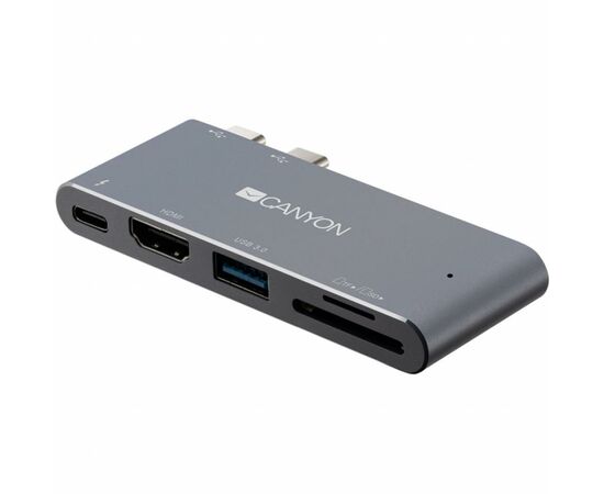 Порт-реплікатор Canyon Docking Station with 5 ports, Thunderbolt 3, Input 100-240V (CNS-TDS05DG)