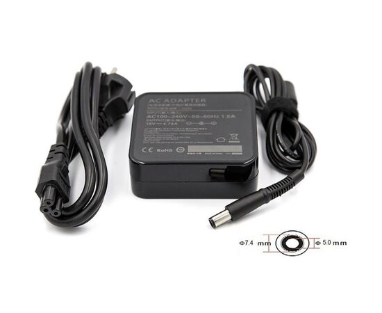 Блок питания к ноутбуку PowerPlant HP 220V, 19V 90W 4.74A (7.4*5.0) wall mount (WM-HP90F7450)