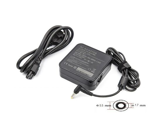 Блок питания к ноутбуку PowerPlant ACER 220V, 19V 90W 4.74A (5.5*1.7) wall mount (WM-AC90F5517)
