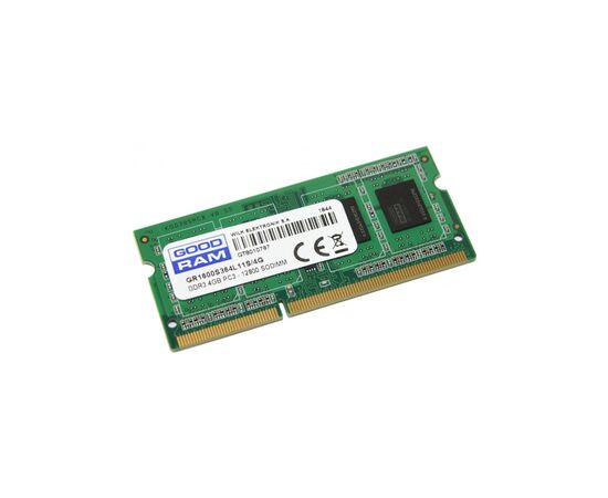Модуль памяти для ноутбука SoDIMM DDR3 4GB 1600 MHz Goodram (GR1600S364L11S/4G)