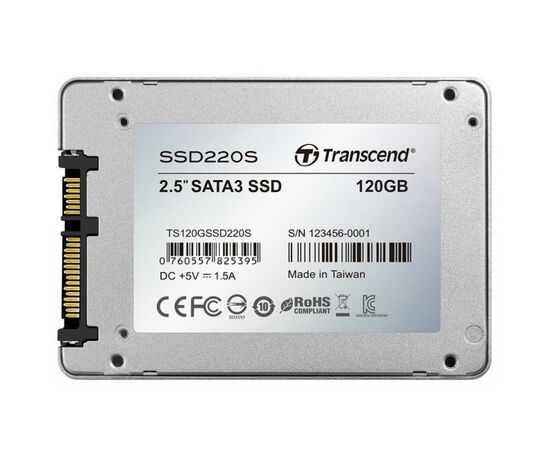 Накопитель SSD 2.5" 120GB Transcend (TS120GSSD220S), изображение 2 Накопитель SSD 2.5" 120GB Transcend (TS120GSSD220S), изображение 2