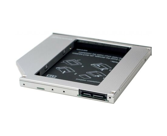 Фрейм-переходник Grand-X HDD 2.5'' to notebook 9.5 mm ODD SATA/mSATA (HDC-24N), изображение 2 Фрейм-переходник Grand-X HDD 2.5'' to notebook 9.5 mm ODD SATA/mSATA (HDC-24N), изображение 2