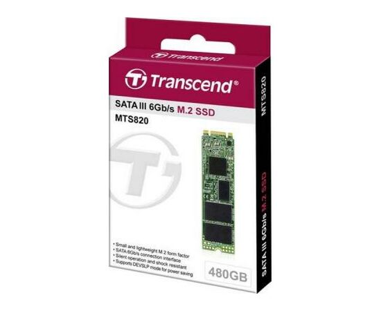 Накопитель SSD M.2 2280 480GB Transcend (TS480GMTS820S), изображение 2 Накопитель SSD M.2 2280 480GB Transcend (TS480GMTS820S), изображение 2