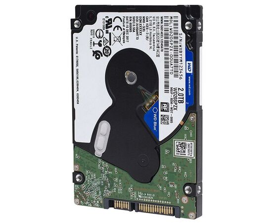 Жесткий диск для ноутбука 2.5" 2TB WD (WD20SPZX), изображение 4 Жесткий диск для ноутбука 2.5" 2TB WD (WD20SPZX), изображение 4