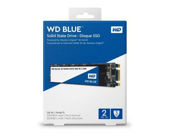 Накопитель SSD M.2 2280 2TB WD (WDS200T2B0B), изображение 2 Накопитель SSD M.2 2280 2TB WD (WDS200T2B0B), изображение 2