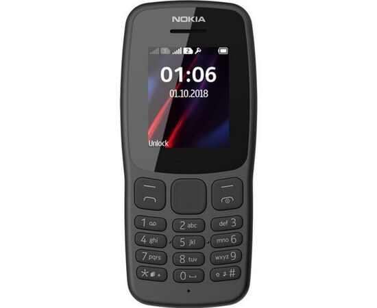 Мобильный телефон Nokia 106 DS New Grey (16NEBD01A02)