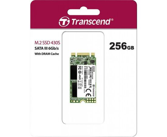 Накопитель SSD M.2 2242 256GB Transcend (TS256GMTS430S), изображение 3 Накопитель SSD M.2 2242 256GB Transcend (TS256GMTS430S), изображение 3