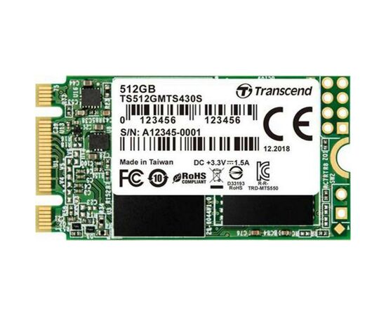 Накопитель SSD M.2 2242 512GB Transcend (TS512GMTS430S)