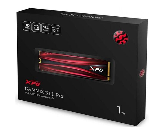 Накопитель SSD M.2 2280 1TB ADATA (AGAMMIXS11P-1TT-C), изображение 3 Накопитель SSD M.2 2280 1TB ADATA (AGAMMIXS11P-1TT-C), изображение 3