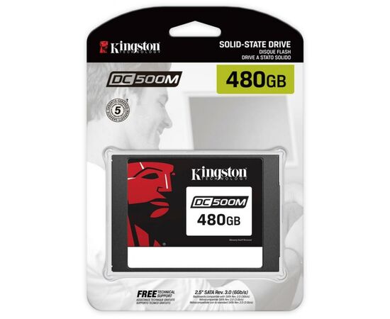 Накопичувач SSD 2.5" 480GB Kingston (SEDC500M/480G), зображення 4