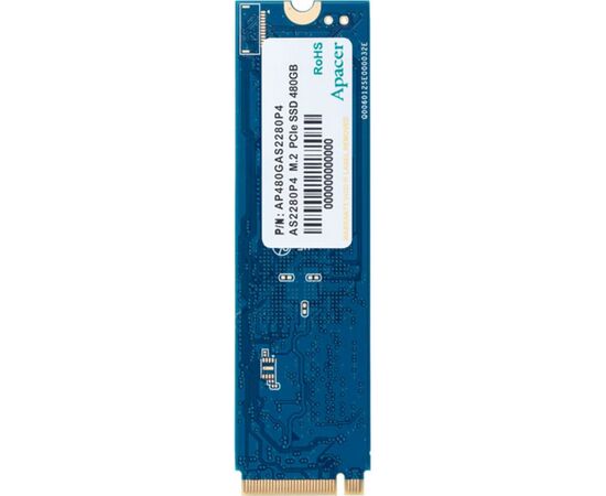 Накопитель SSD M.2 2280 480GB Apacer (AP480GAS2280P4-1), изображение 2 Накопитель SSD M.2 2280 480GB Apacer (AP480GAS2280P4-1), изображение 2