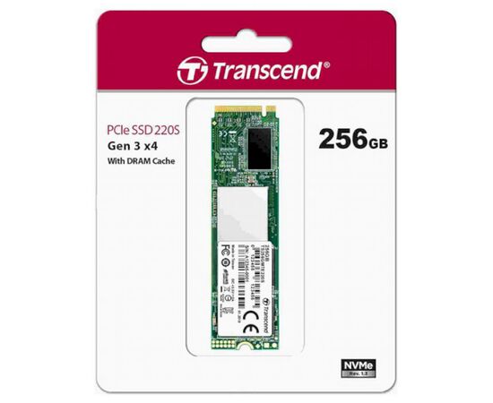 Накопитель SSD M.2 2280 256GB Transcend (TS256GMTE220S), изображение 2 Накопитель SSD M.2 2280 256GB Transcend (TS256GMTE220S), изображение 2