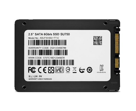 Накопитель SSD 2.5" 256GB ADATA (ASU750SS-256GT-C), изображение 4 Накопитель SSD 2.5" 256GB ADATA (ASU750SS-256GT-C), изображение 4