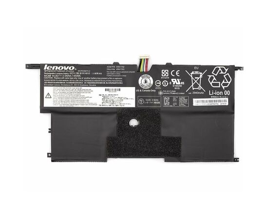 Аккумулятор для ноутбука Lenovo ThinkPad X1 Carbon 14" 2nd (45N1700) 14.8V 45Wh (NB480678), изображение 2 Аккумулятор для ноутбука Lenovo ThinkPad X1 Carbon 14" 2nd (45N1700) 14.8V 45Wh (NB480678), изображение 2