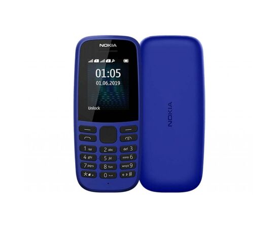 Мобильный телефон Nokia 105 SS 2019 Blue (16KIGL01A13)