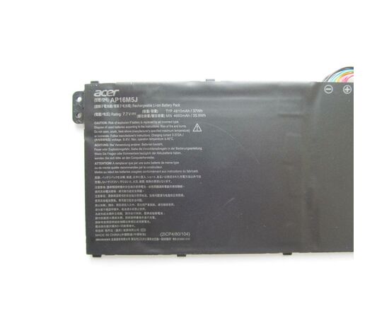 Аккумулятор для ноутбука Acer AP16M5J Aspire A315/A515, 4810mAh (37Wh), 4cell, 7.7V, Li-io (A47434), изображение 2 Аккумулятор для ноутбука Acer AP16M5J Aspire A315/A515, 4810mAh (37Wh), 4cell, 7.7V, Li-io (A47434), изображение 2