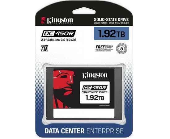Накопитель SSD 2.5" 1.92TB Kingston (SEDC450R/1920G), изображение 3 Накопитель SSD 2.5" 1.92TB Kingston (SEDC450R/1920G), изображение 3