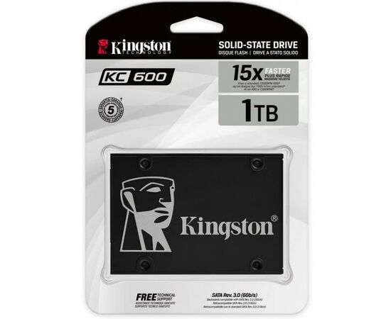 Накопитель SSD 2.5" 1TB Kingston (SKC600/1024G), изображение 3 Накопитель SSD 2.5" 1TB Kingston (SKC600/1024G), изображение 3