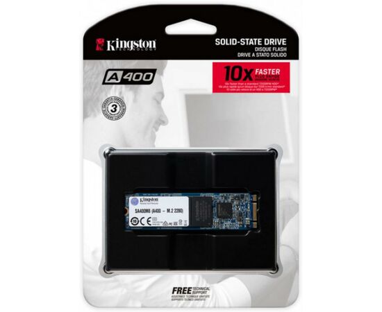 Накопитель SSD M.2 2280 480GB Kingston (SA400M8/480G), изображение 4 Накопитель SSD M.2 2280 480GB Kingston (SA400M8/480G), изображение 4