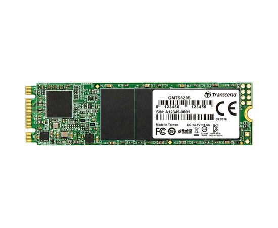 Накопитель SSD M.2 2280 960GB Transcend (TS960GMTS820S), изображение 2 Накопитель SSD M.2 2280 960GB Transcend (TS960GMTS820S), изображение 2