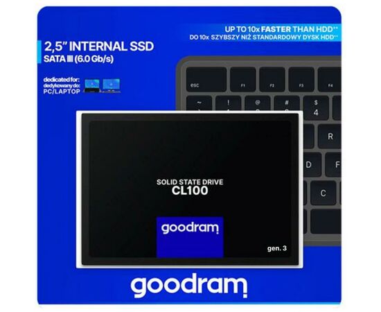Накопитель SSD 2.5" 240GB Goodram (SSDPR-CL100-240-G3), изображение 4 Накопитель SSD 2.5" 240GB Goodram (SSDPR-CL100-240-G3), изображение 4