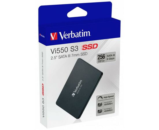 Накопитель SSD 2.5" 256GB Verbatim (49351), изображение 6 Накопитель SSD 2.5" 256GB Verbatim (49351), изображение 6