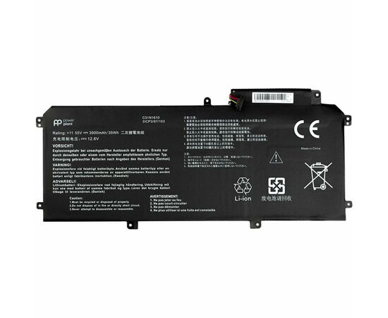 Акумулятор до ноутбука Asus Zenbook UX330 (C31N1610) 11.55V 3000mAh PowerPlant (NB431168)