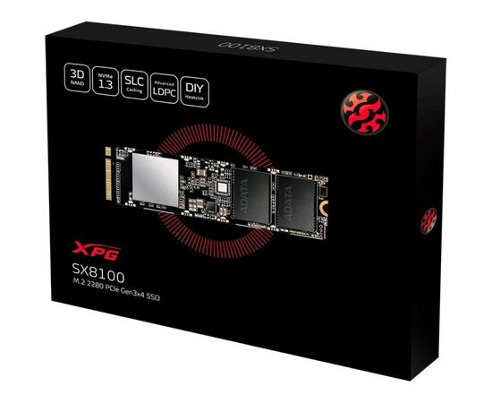Накопитель SSD M.2 2280 1TB ADATA (ASX8100NP-1TT-C), изображение 3 Накопитель SSD M.2 2280 1TB ADATA (ASX8100NP-1TT-C), изображение 3