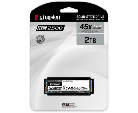 Накопитель SSD M.2 2280 2TB Kingston (SKC2500M8/2000G), изображение 4