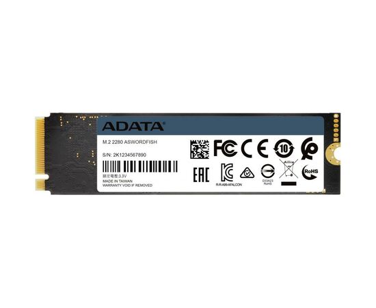 Накопитель SSD M.2 2280 250GB ADATA (ASWORDFISH-250G-C), изображение 5 Накопитель SSD M.2 2280 250GB ADATA (ASWORDFISH-250G-C), изображение 5