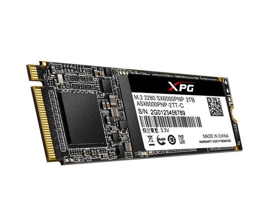 Накопитель SSD M.2 2280 2TB ADATA (ASX6000PNP-2TT-C), изображение 2 Накопитель SSD M.2 2280 2TB ADATA (ASX6000PNP-2TT-C), изображение 2