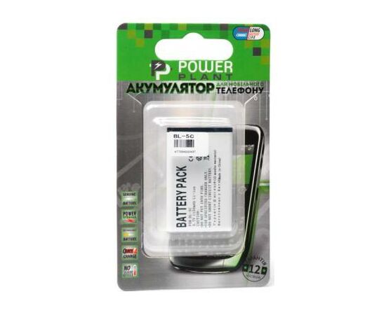 Акумуляторна батарея для телефону PowerPlant Nokia BL-5C (5130, 6108, 6230, N72) (DV00DV1143), зображення 2 Акумуляторна батарея для телефону PowerPlant Nokia BL-5C (5130, 6108, 6230, N72) (DV00DV1143), зображення 2