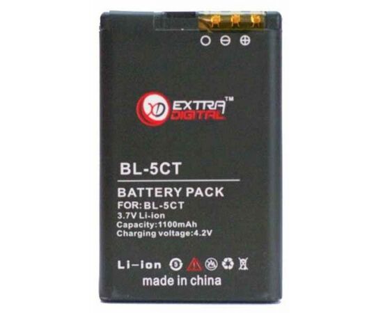 Акумуляторна батарея для телефону Extradigital Nokia BL-5CT (1100 mAh) (BMN6275)