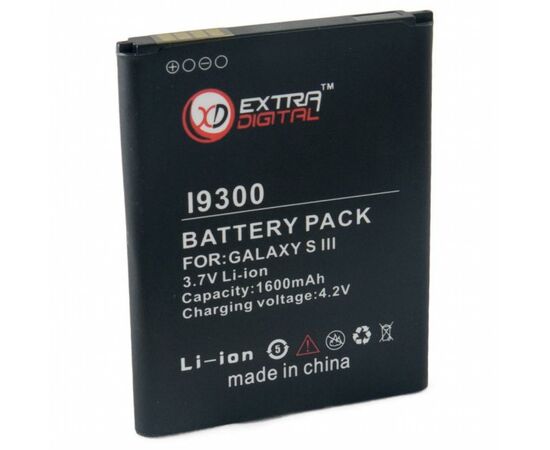 Аккумуляторная батарея для телефона Extradigital Samsung GT-i9300 Galaxy S3 (BMS6313), изображение 2 Аккумуляторная батарея для телефона Extradigital Samsung GT-i9300 Galaxy S3 (BMS6313), изображение 2