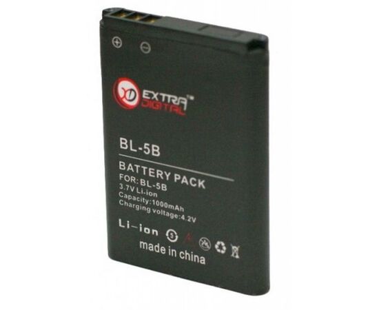 Аккумуляторная батарея для телефона Extradigital Nokia BL-5B (BMN6272), изображение 2 Аккумуляторная батарея для телефона Extradigital Nokia BL-5B (BMN6272), изображение 2