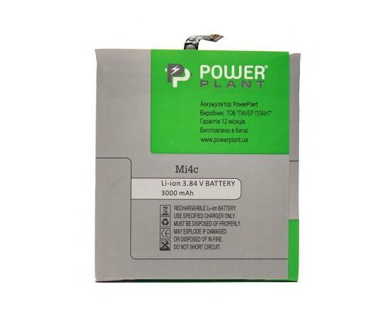 Аккумуляторная батарея для телефона PowerPlant Xiaomi Mi4c (BM35) 3000mAh (SM220007), изображение 2 Аккумуляторная батарея для телефона PowerPlant Xiaomi Mi4c (BM35) 3000mAh (SM220007), изображение 2