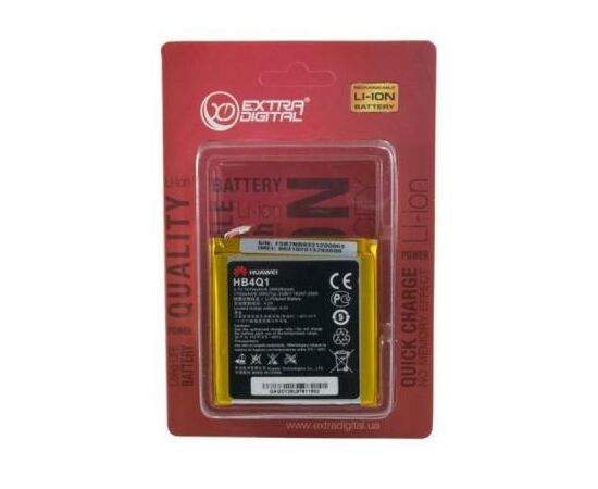 Акумуляторна батарея для телефону Extradigital Huawei Ascend P1 U9200 (Original, 1670 mAh) (BMH6397), зображення 4 Акумуляторна батарея для телефону Extradigital Huawei Ascend P1 U9200 (Original, 1670 mAh) (BMH6397), зображення 4